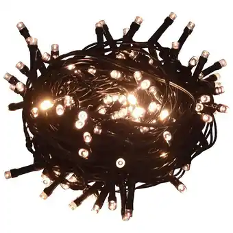 Bricorama Vidaxl guirlande led avec 150 led blanc chaud 15 m pvc offre