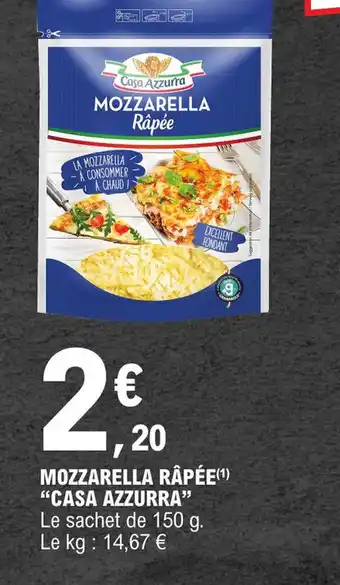 E.Leclerc MOZZARELLA RÂPÉE offre
