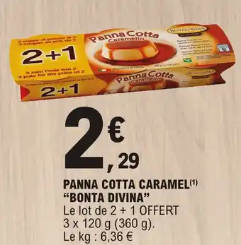 E.Leclerc PANNA COTTA CARAMEL "BONTA DIVINA" offre