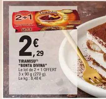 E.Leclerc TIRAMISU (¹) "BONTA DIVINA" offre