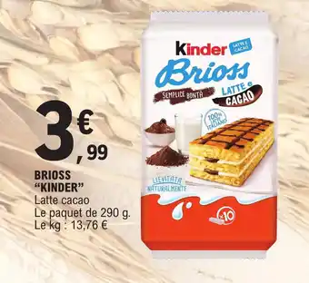 E.Leclerc BRIOSS "KINDER" offre