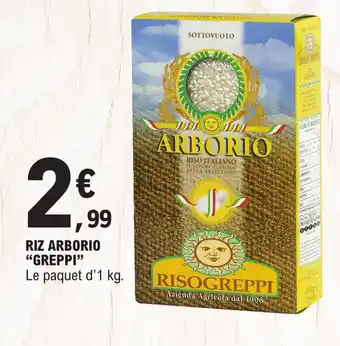 E.Leclerc RIZ ARBORIO "GREPPI" offre