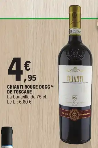 E.Leclerc CHIANTI ROUGE DOCG DE TOSCANE offre