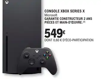 E.Leclerc CONSOLE XBOX SERIES X offre