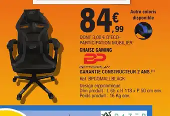 E.Leclerc CHAISE GAMING offre