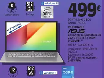 E.Leclerc PC PORTABLE offre