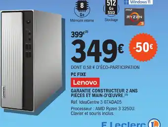 E.Leclerc PC FIXE offre