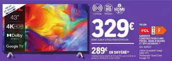 E.Leclerc TV LED offre