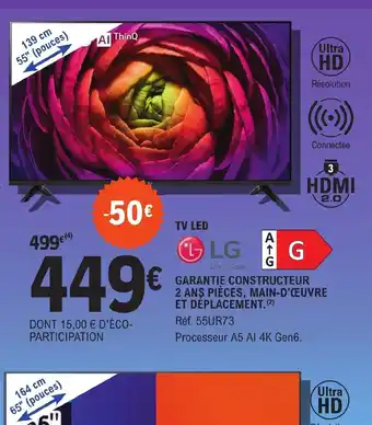 E.Leclerc TV LED offre
