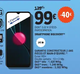 E.Leclerc SMARTPHONE DISCOVERY offre