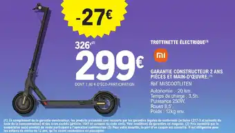 E.Leclerc TROTTINETTE ÉLECTRIQUE offre