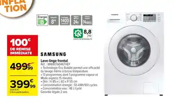 Carrefour Lave-linge frontal offre