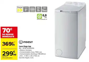 Carrefour Lave-linge top offre