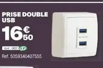 Brico Dépôt PRISE DOUBLE USB offre