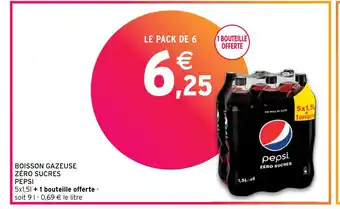 Intermarché BOISSON GAZEUSE ZÉRO SUCRES offre