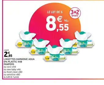 Intermarché LINGETTES HARMONIE AQUA offre