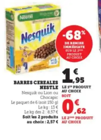 Hyper U BARRES CEREALES offre