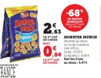 Hyper U MONSTER MUNCH offre