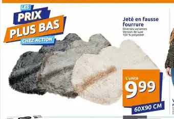 Action Jete En Fausse Fourrure offre