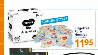 Action Lingettes Pure Huggies offre