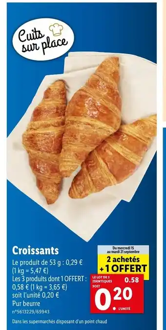 Lidl Croissants offre