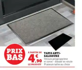 Hyper U TAPIS ANTI- SALISSURE offre