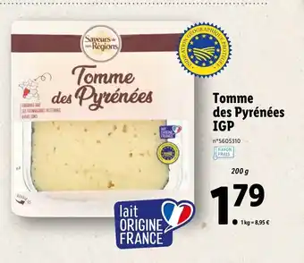 Lidl Tomme Des Pyrénées IGP offre