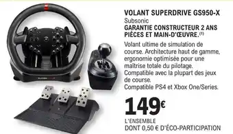 VOLANT SUPERDRIVE GS950-X Subsonic