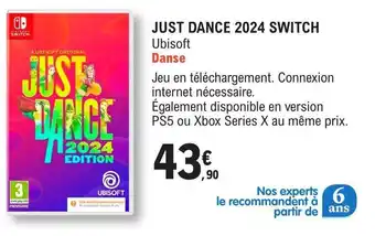 E.Leclerc JUST DANCE 2024 SWITCH Ubisoft offre