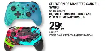 E.Leclerc SÉLECTION DE MANETTES SANS FIL SWITCH offre