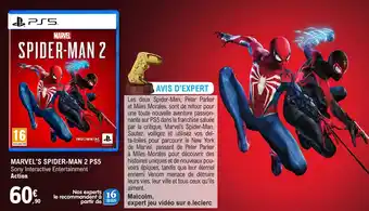 E.Leclerc MARVEL'S SPIDER-MAN 2 PS5 offre