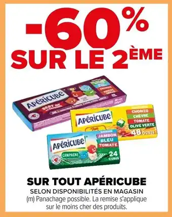 Carrefour SUR TOUT APÉRICUBE offre
