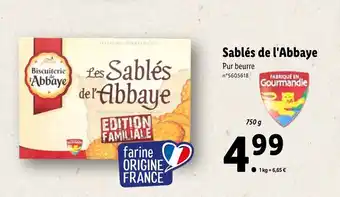 Lidl Sablés De L'abbaye offre