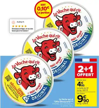 Carrefour La Vache qui rit "Offre Découverte" offre