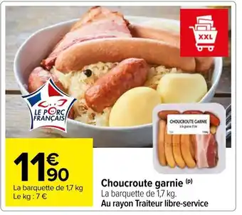 Carrefour Choucroute garni offre