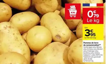 Carrefour Pommes de terre de consommation (m) offre