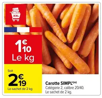 Carrefour Carotte SIMPL'(m) offre
