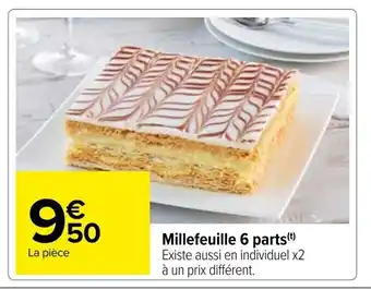 Carrefour Millefeuille 6 parts(t) offre