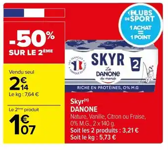 Carrefour Skyr(n) DANONE offre