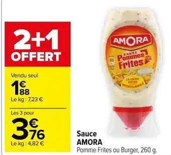 Carrefour Sauce AMORA offre