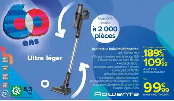 Carrefour Aspirateur balai multifonction offre