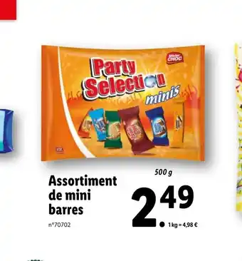 Lidl Assortiment De Mini Barres offre