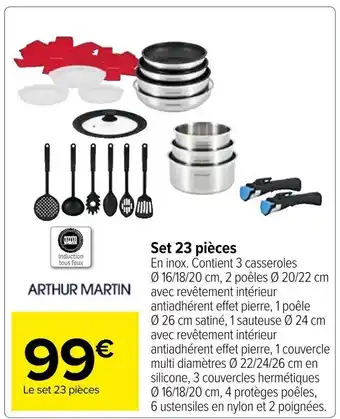 Carrefour Set 23 pièces offre