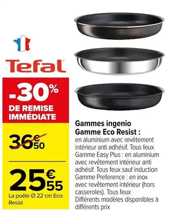 Carrefour Gammes ingenio Gamme Eco Resist: offre