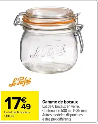 Carrefour Gamme de bocaux offre