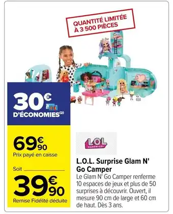 Carrefour L.O.L. Surprise Glam N' Go Camper offre