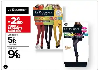 Carrefour Collant Opaque "Modacolors" 50D offre