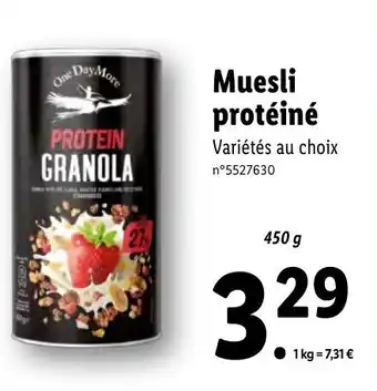 Lidl Muesli Protéiné offre