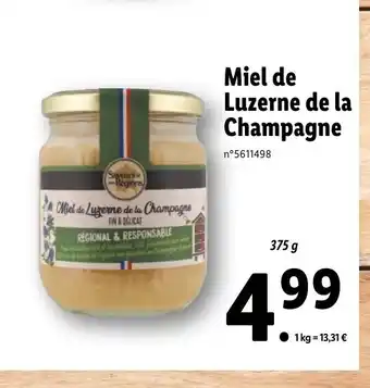 Lidl Miel De Luzerne De La Champagne offre