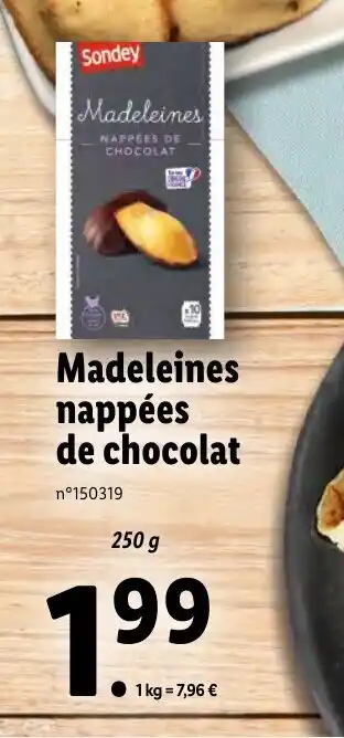 Madeleines Nappées De Chocolat